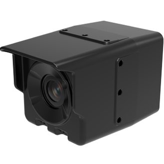 Leica CRS240 In-cabin CAN-bus indicator that indicates object detection on a colour LED display with audio output for the Leica Xsight360 safety awareness solution. 